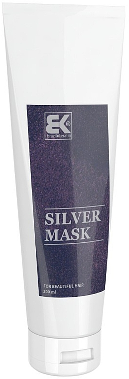 Нейтралізувальна маска для волосся - Brazil Keratin Silver Mask — фото N1