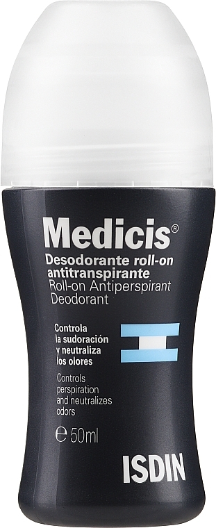 Шариковый дезодорант-антиперспирант - Isdin Medicis Roll-on Antiperspirant Deodorant — фото N1