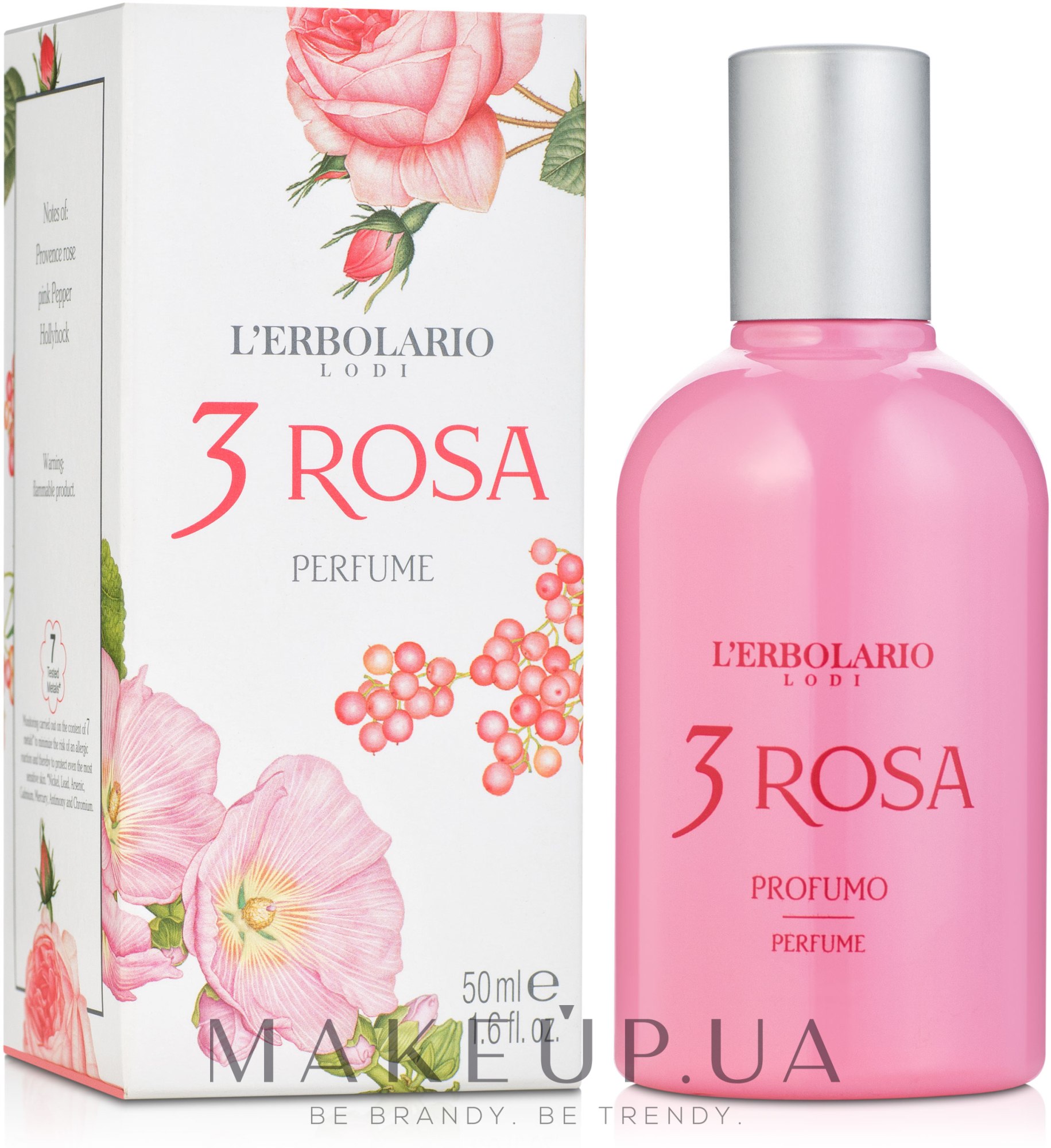 L'Erbolario Acqua Di Profumo 3 Rosa - Духи — фото 50ml