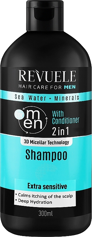 Шампунь-кондиціонер - Revuele Men Care Sea Water & Minerals 2in1 Shampoo — фото N1