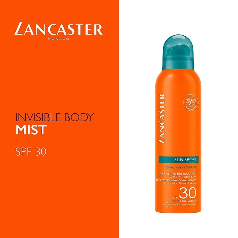 Сонцезахисний міст для тіла - Lancaster Sun Sport Protection In Motion Cooling Invisible Mist SPF 30 — фото N2