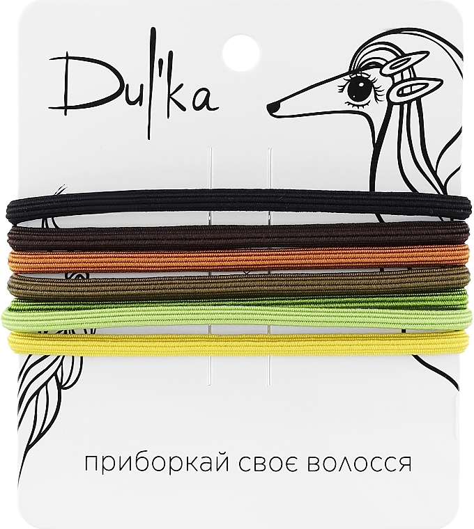 Набор разноцветных резинок для волос UH717709, 7 шт - Dulka  — фото N1
