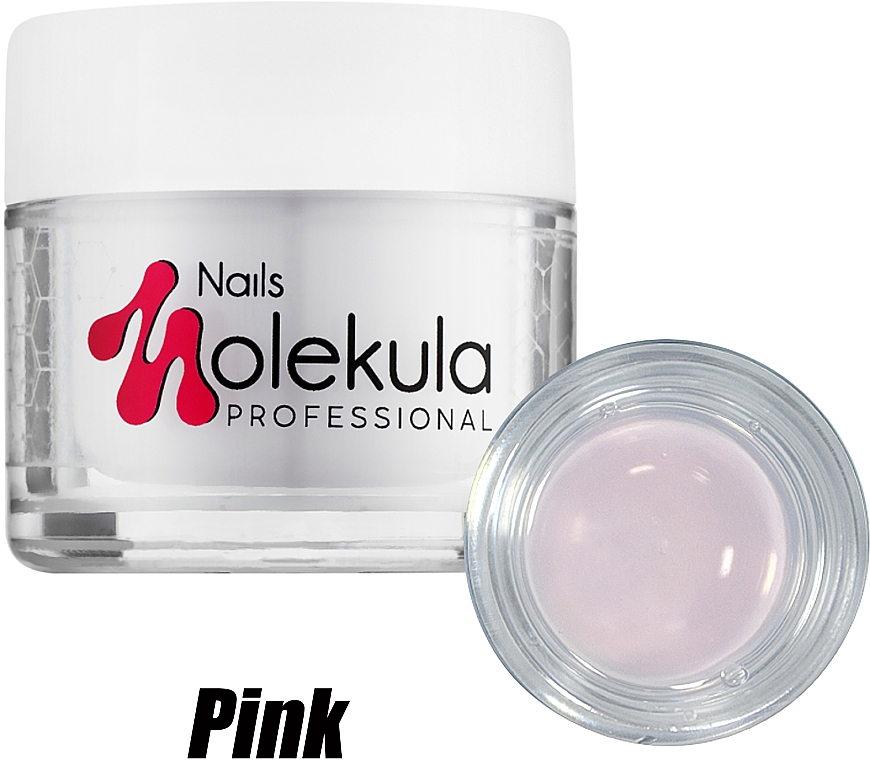 Гель для нігтів будівельний - Nails Molekula Gel Pink — фото N2