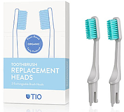 Парфумерія, косметика Змінні насадки для зубної щітки, м'яка щетина, сірі - TIO Toothbrush Soft