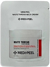 Парфумерія, косметика Пептидний крем для шиї та зони декольте - Medi Peel Naite Thread Neck Cream (пробник)