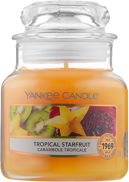 Ароматическая свеча в банке - Yankee Candle Tropical Starfruit