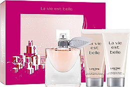 Парфумерія, косметика Lancome La Vie Est Belle - Подарунковий набір (edp/30ml + b/lot/50 ml + sh/gel/50ml)