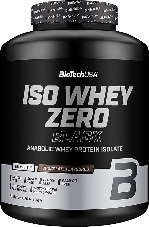 Протеїн чорний "Шоколад" - BioTechUSA ISO Whey Zero Black Chocolate — фото N1