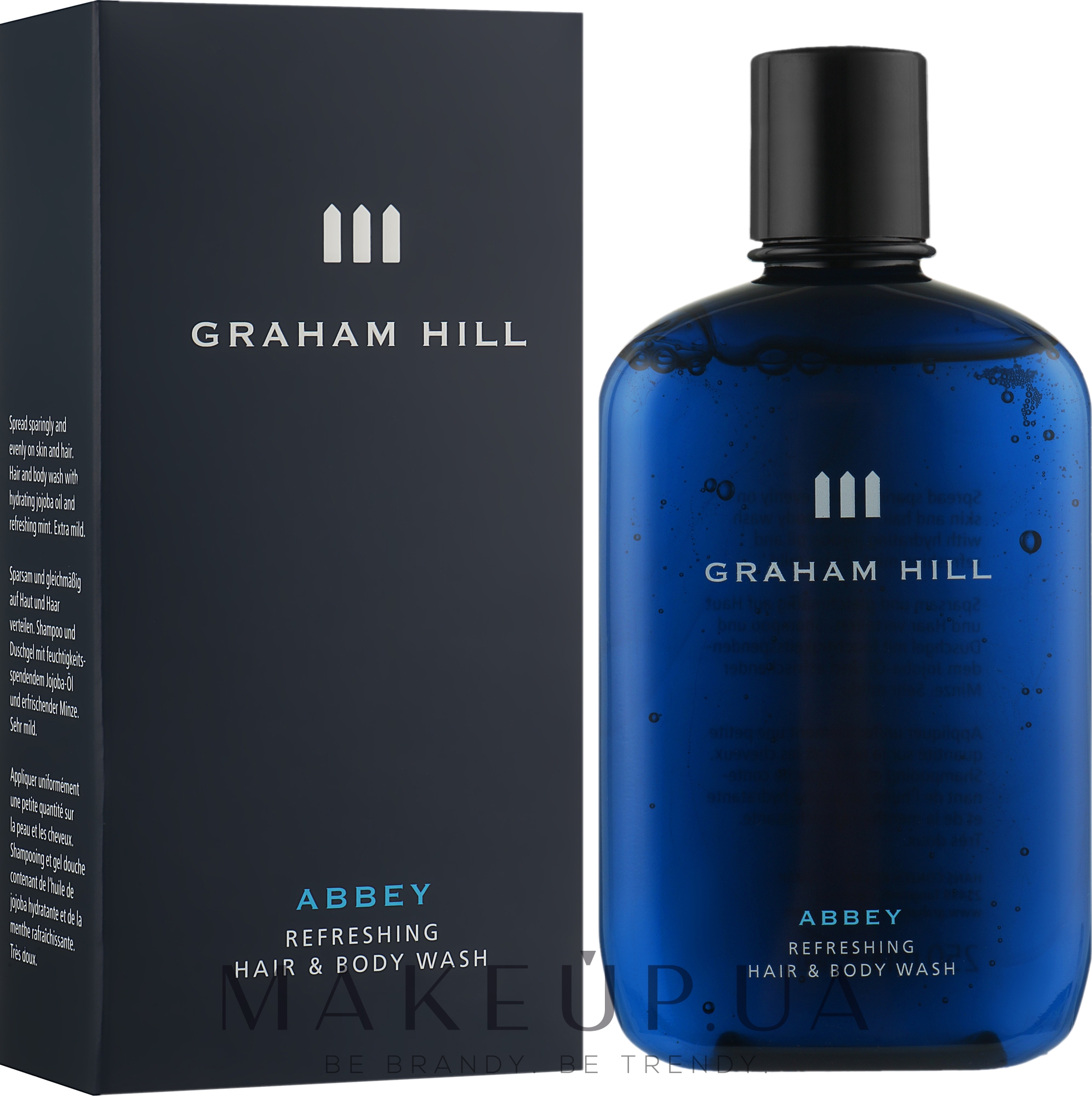 Гель для душа 2 в 1 - Graham Hill Abbey Refreshing Hair And Body Wash  — фото 250ml