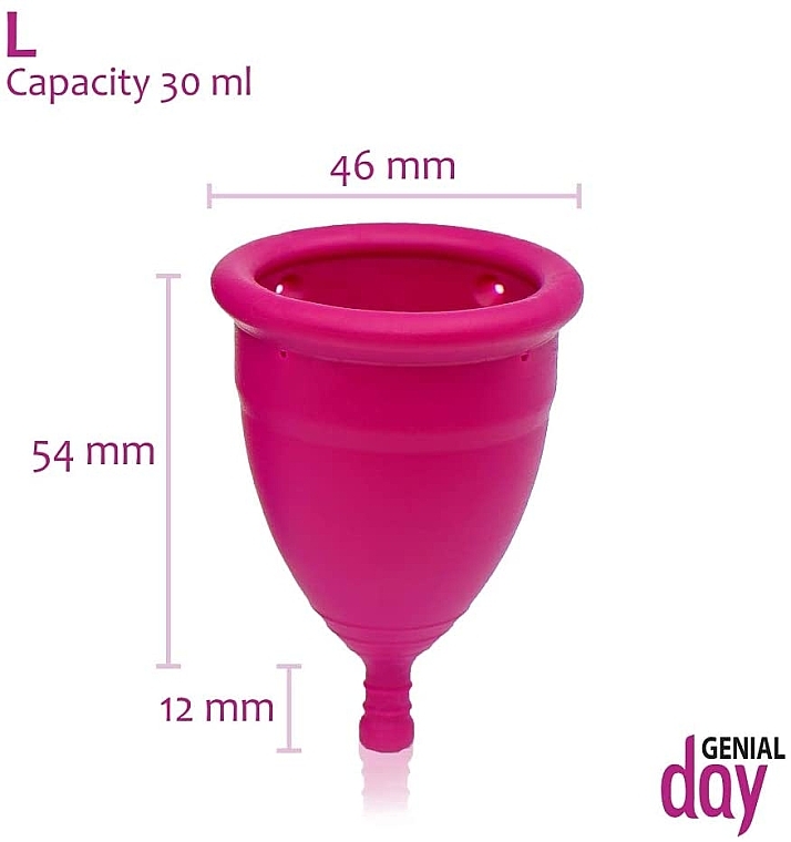 Менструальная чаша, размер L - Genial Day Menstrual Cup Large — фото N5