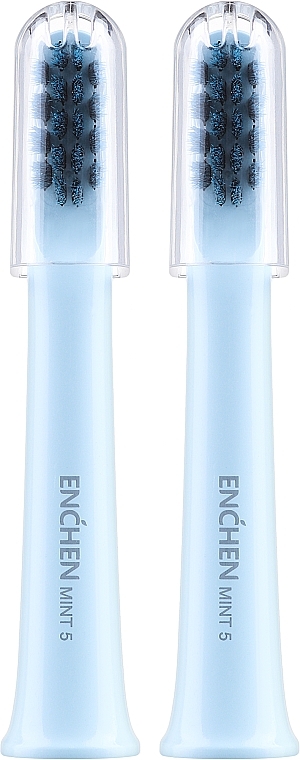 Насадки для зубной щетки, 2 шт., голубые - Enchen M100-Blue — фото N1