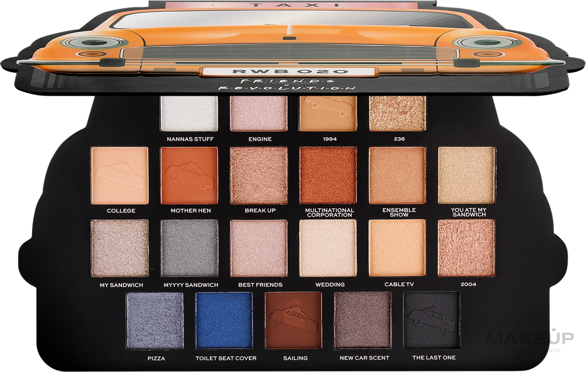 Палитра теней для век - Makeup Revolution X Friends Take a Drive Shadow Palette — фото 21x1.2g