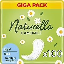 Парфумерія, косметика Щоденні гігієнічні прокладки,  100 шт - Naturella Camomile Light