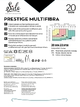 Колготки жіночі "Prestige Multifibra", 20 Den, nero - Siela — фото N2