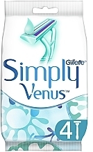 Набор одноразовых станков для бритья, 4шт - Gillette Venus Simply 2 — фото N1