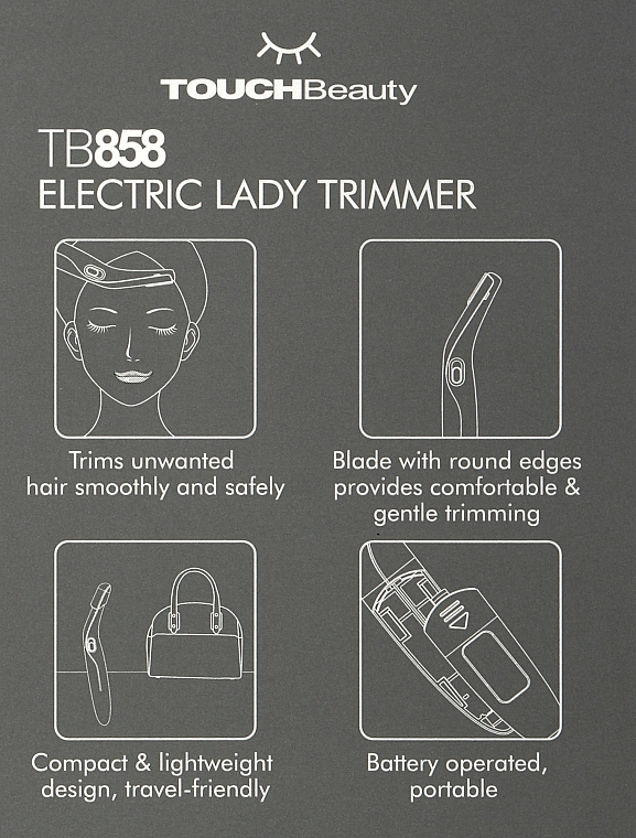 Электрический триммер с лезвием - TouchBeauty — фото N2