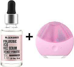 Духи, Парфюмерия, косметика Набор - Mr.Scrubber Hyaluronic Acid (serum/30ml + brush/1szt)