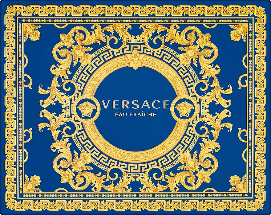 Versace Man Eau Fraiche - Набор (edt/50ml + a/sh/balm/50ml + sh/gel/50ml) — фото N1