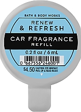 Парфумерія, косметика Ароматизатор для автомобіля - Bath and Body Works Renew & Refresh Car Fragrance Refill (змінний блок)