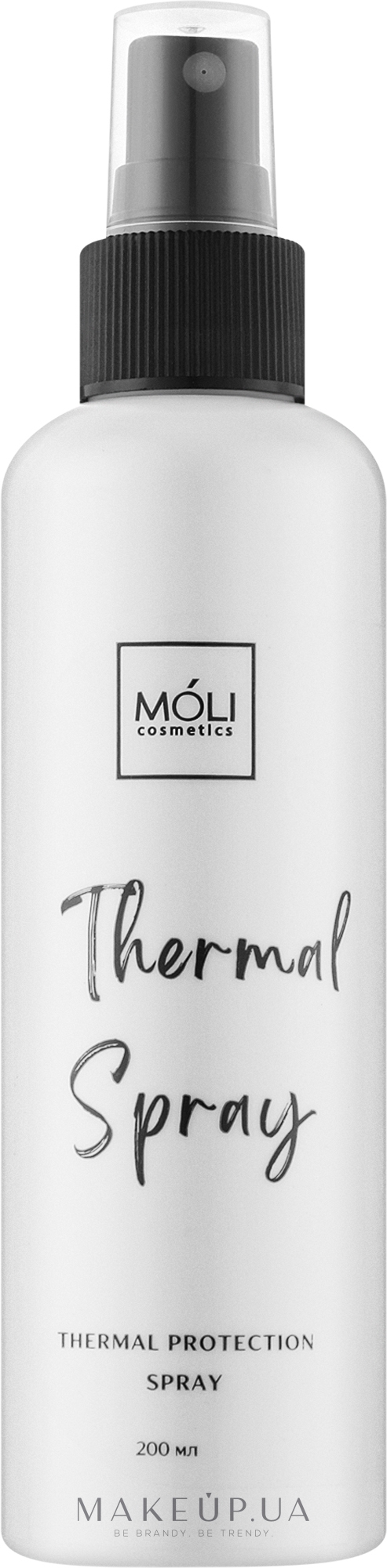 Термозащитный спрей с протеинами шелка для волос - Moli — фото 200ml