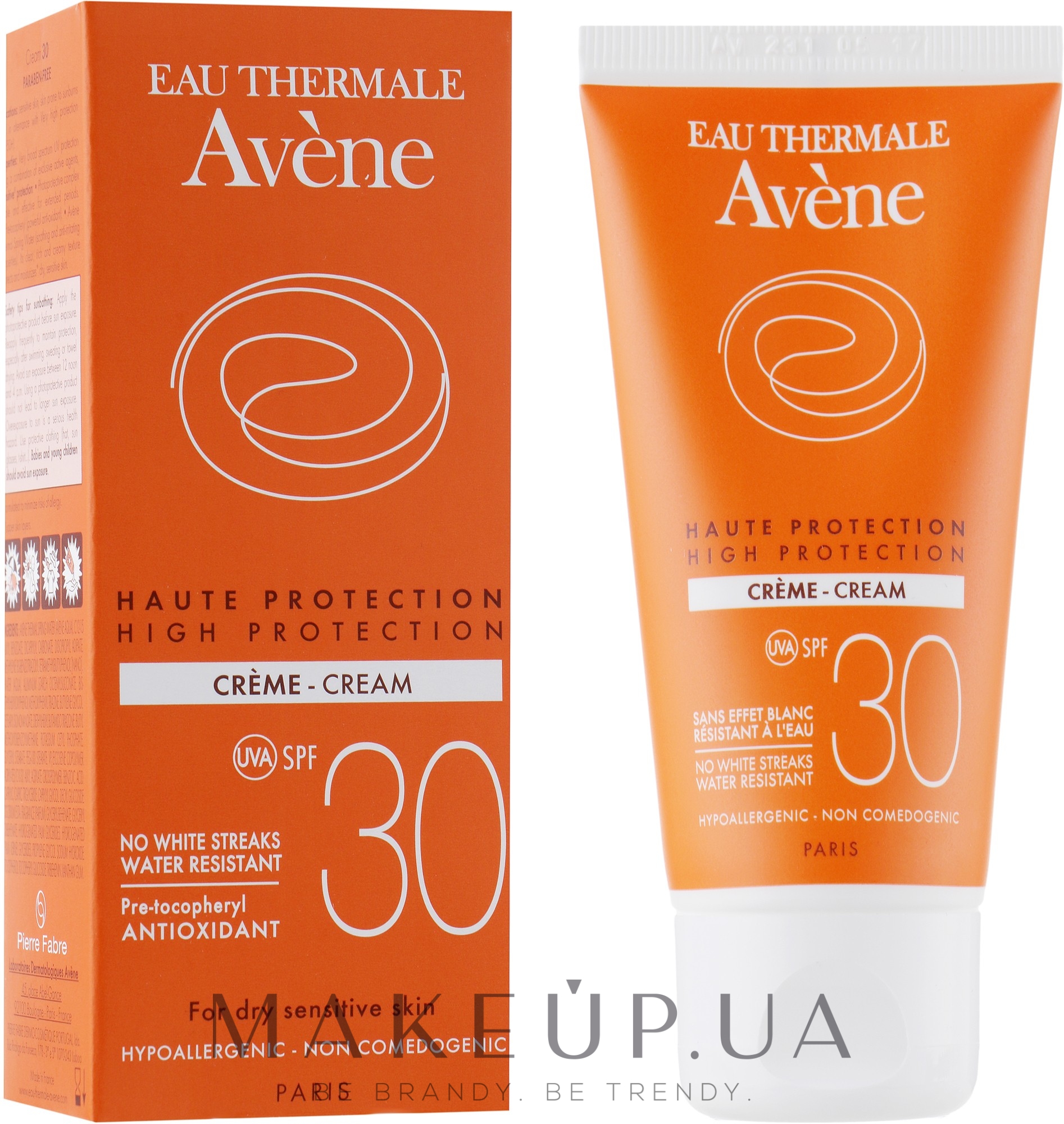 Солнцезащитный крем - Avene Sun Very High Protection Spf 30+ — фото 50ml