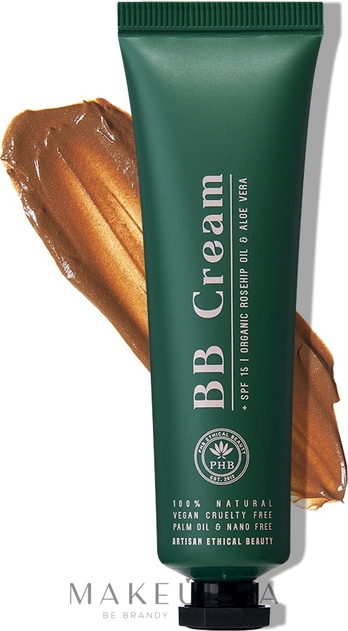 BB-крем для обличчя - PHB Ethical Beauty Bare Skin BB Cream SPF 15 — фото Caramel