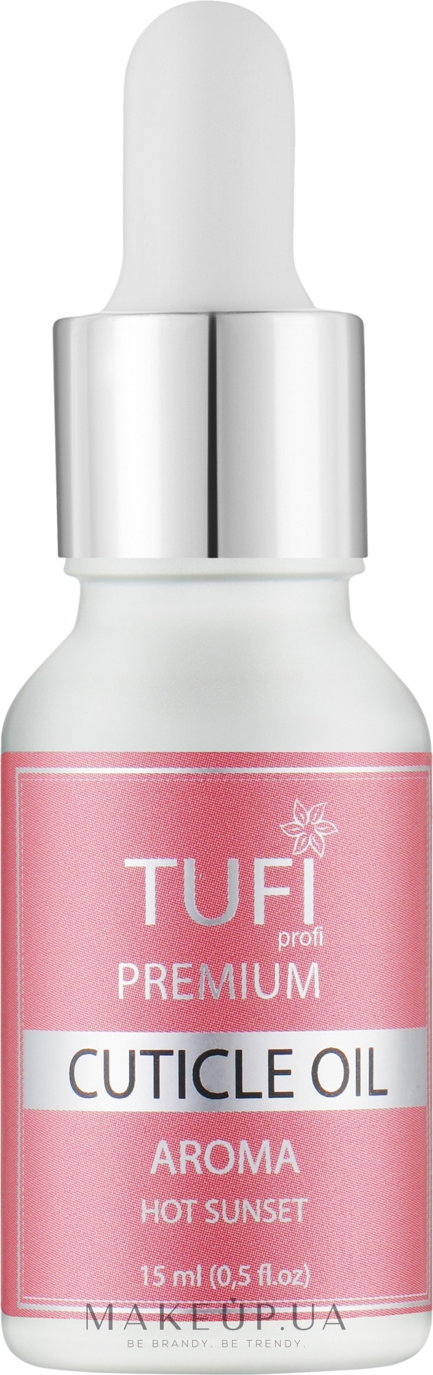 Масло для кутикулы "Жаркий закат" - Tufi Profi Premium Aroma — фото 15ml