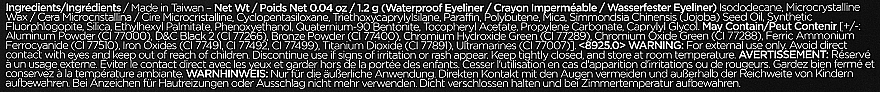 Водостійка підводка для очей - BH Cosmetics Power Pencil Eyeliner — фото N2