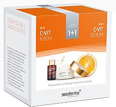 Духи, Парфюмерия, косметика Набор для сияния кожи - SesDerma Laboratories C-Vit (f/cr/50ml + serum/30ml)