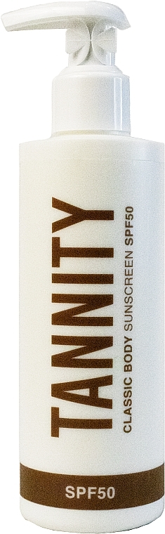Солнцезащитный лосьон для тела SPF50 - Tannity Body Sunscreen Lotion — фото N1