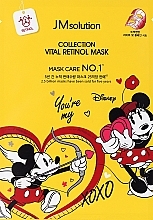 Парфумерія, косметика Тканинна маска для обличчя з ретинолом - JMSolution Disney Collection Vital Retinol Mask
