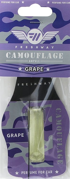 Ароматизатор для автомобіля "Grape" - Fresh Way Camouflage AutoBliss — фото N1