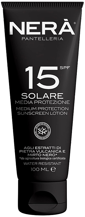 Сонцезахисний лосьйон SPF15 - Nera Pantelleria Medium Protection Sunscreen Lotion SPF15 — фото N1