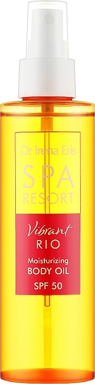 Увлажняющее масло для тела SPF 50 - Dr Irena Eris Spa Resort Vibrant Rio Moisturising Body Oil — фото N1