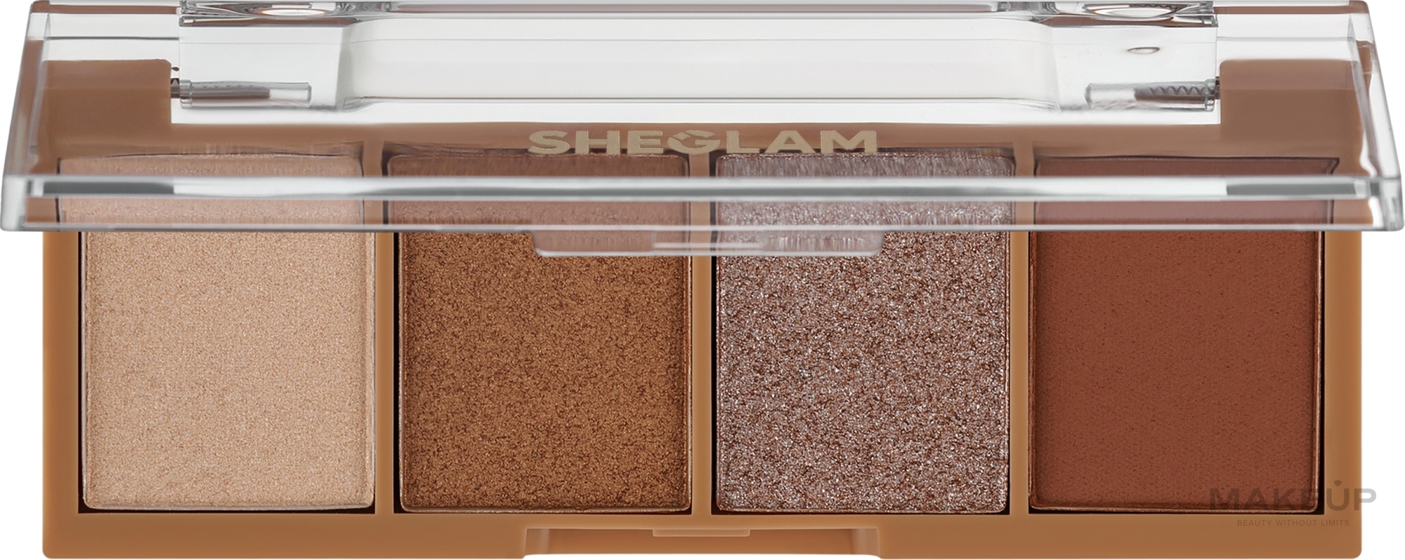 Палетка тіней для повік - Sheglam Essential Square Eyeshadow Quad — фото Veil