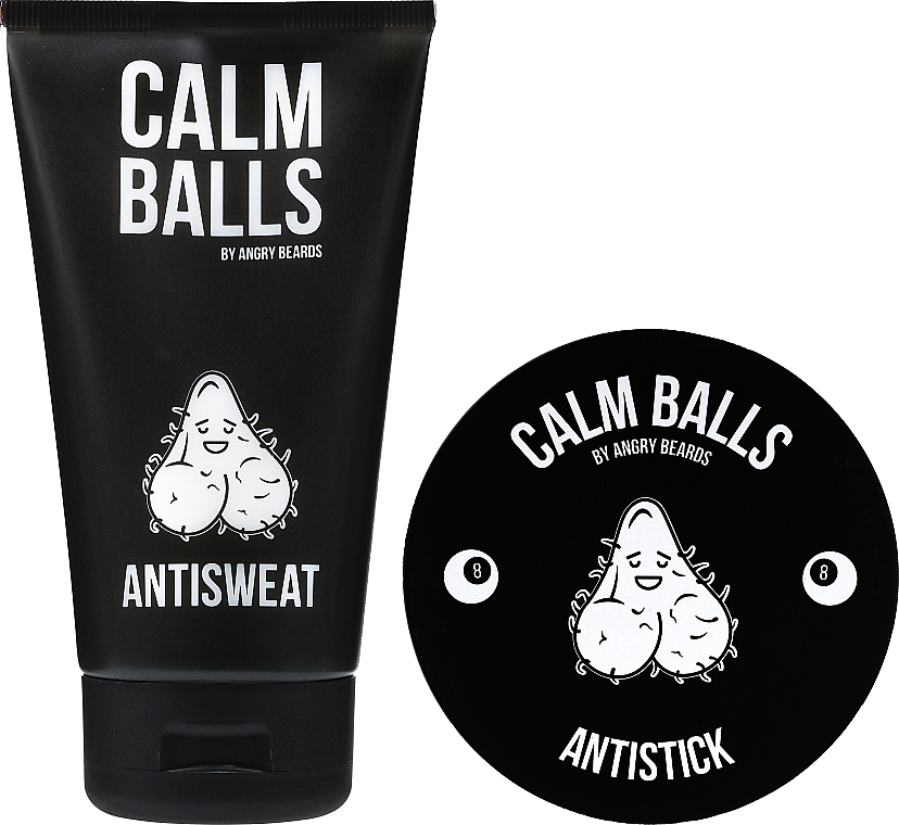 Набор - Angry Beards Calm Balls (b/cr/150 ml + deo/135 g + boxers XL/1pc) — фото N3