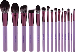 Духи, Парфюмерия, косметика Набор кистей для макияжа, 15 шт - Eigshow Beauty Smoke Purple Brush Kit
