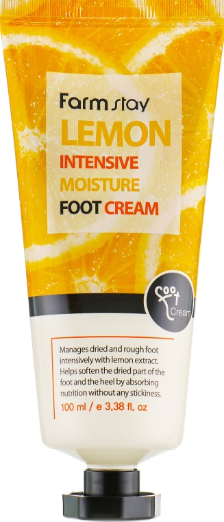 Крем для ніг, з екстрктом лимона - FarmStay Lemon Intensive Moisture Foot Cream — фото N2