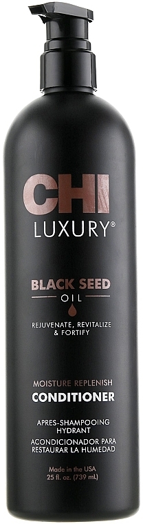 Увлажняющий кондиционер с маслом черного тмина - CHI Luxury Black Seed Oil Moisture Replenish Conditioner — фото N3