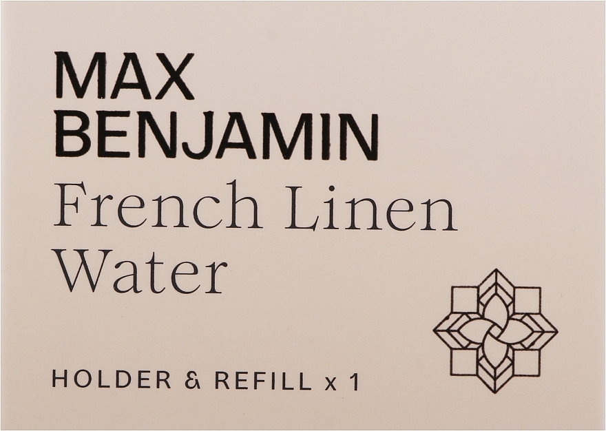 Ароматизатор для автомобиля - Max Benjamin Car Fragrance French Linen Water Holder & Refill — фото N2