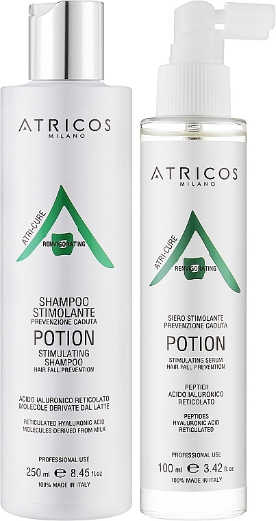 Набор "Система против выпадения волос" - Atricos Potion Anti-Hair Loss System Set (shm/250ml + h/ser/100ml) — фото N2
