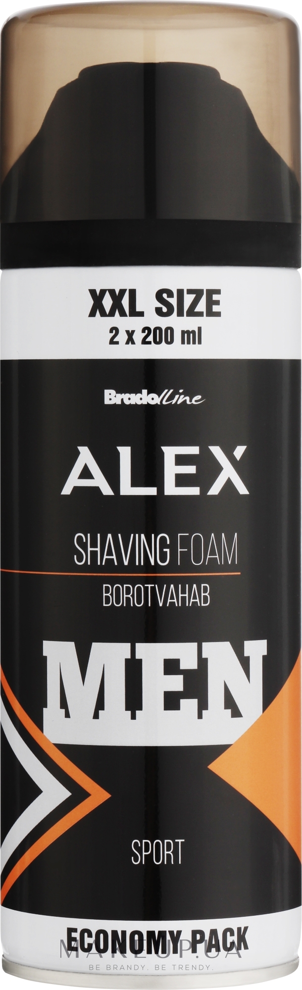 Піна для гоління - Bradoline Alex Sport Shaving Foam — фото 400ml