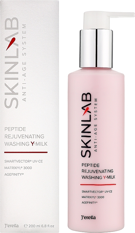 Пептидное омолаживающее молочко для умывания - Jerelia Skin Lab Peptide Rejuvenating Washing Y-Milk — фото N2