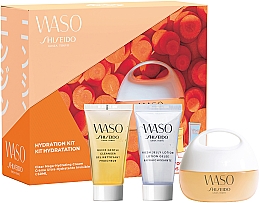 Духи, Парфюмерия, косметика Набор - Shiseido Waso Pack Mega HydratingCream Kit (f/cr/50ml + cleanser/30ml + lotion/30ml)