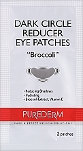 Патчи для области вокруг глаз "Брокколи" - Purederm Dark Circle Reducer Eye Patches Broccoli — фото N2