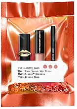 Парфумерія, косметика Набір для губ - Pat McGrath Mini Nude Venus Lip Trio MatteTrance Edition (lipstick/1g + pen/0.8g + gloss/1.6ml)