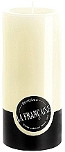 Свеча-цилиндр, диаметр 7 см, высота 15 см - Bougies La Francaise Cylindre Candle Ivory — фото N1