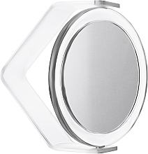 Парфумерія, косметика Двостороннє косметичне кругле дзеркало зі збільшенням, прозоре - BoxUp FT-070