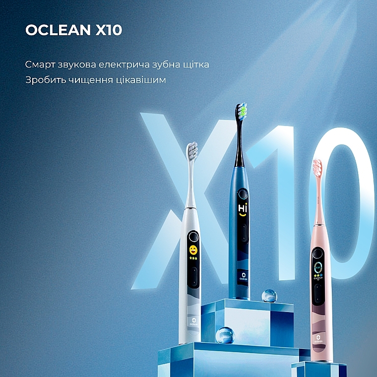 Електрична зубна щітка Oclean X10 Pink - Oclean X10 Electric Toothbrush Pink — фото N5