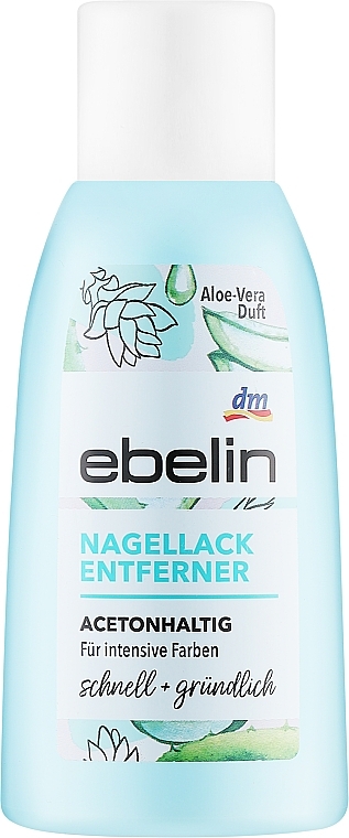 Жидкость для снятия лака с ацетоном - Ebelin Nagellack Entferner Aloe Vera